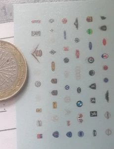 decals decalcomanie plein de logo pour capot de voiture 1/43 - Picture 1 of 1