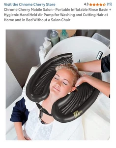 Mobiler Salon - Tragbares aufblasbares Spülbecken zum Haarewaschen  - Bild 1 von 7