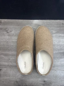 Olukai Hamani Hulu Wolle Pantoletten Hausschuhe Herren Gr. 13 Schaffell innen braun hellbraun - Bild 1 von 8