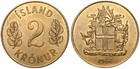 Island - Iceland 2 Kronur 1925-1966 9,5g KM# 4/13/13a - Versch. Jahre