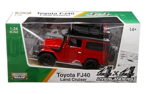 MOTORMAX OFF ROAD TOYOTA FJ 40 LAND CRUISER 4x4 OVERLANDERS 1/24 MODELL ROT 79137 - Bild 1 von 1