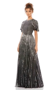 Mac Duggal 4913 Butterfly Sleeve Evening Dress size 16 NWT - Picture 1 of 7