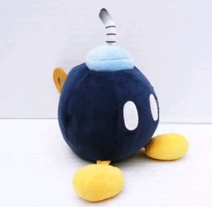 Super Mario All Star Bomb Plush Bob Omb Little Buddy Blue Nintendo Stuffed Toy - Picture 1 of 6