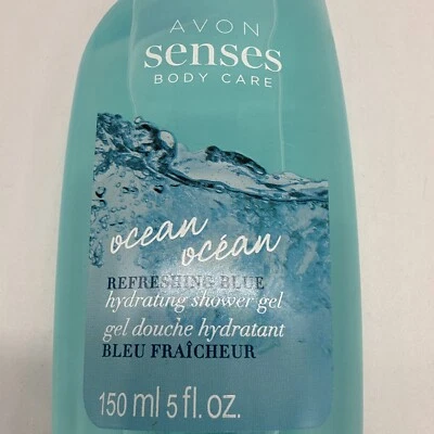 AVON Senses Ocean Refreshing Blue Hydrating Shower Gel 5 oz NOS Sealed - Image 1 of 3