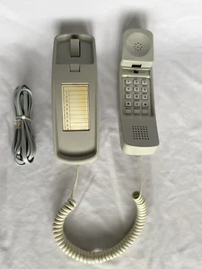 Vintage Touch Tone Push Button Wall/Desk Corded Phone Gray - Zdjęcie 1 z 9
