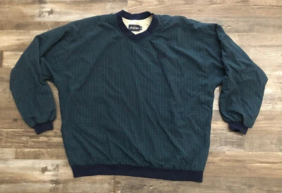 Pullover de golf vintage a cuadros azul y verde Jack Nicklaus para hombre 2XL Foto 1 de 4