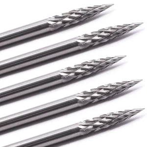 5x VHM Schaftfräser 3 mm Frässtifte Fräser Gravur für Dremel Proxxon Zubehör - Bild 1 von 6