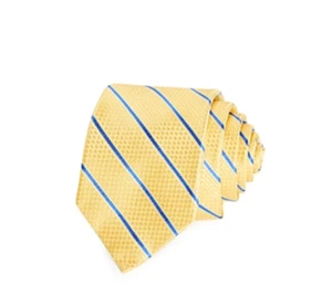 Corbata de guinga a rayas amarilla/azul marino talla única Michael Kors para niños - Imagen 1 de 1
