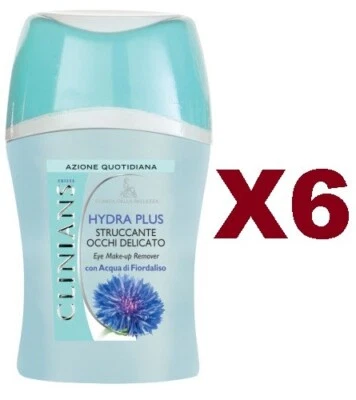 6 PZ CLINIANS HYDRA PLUS STRUCCANTE OCCHI DELICATO 150ML ESTRATTO DI FIORDALISO — 第 1/2 张图片