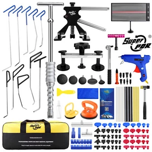118X Universal Car Dent Paintless Repair Kits Tools Puller Push Rods Removal Bod - Picture 1 of 19