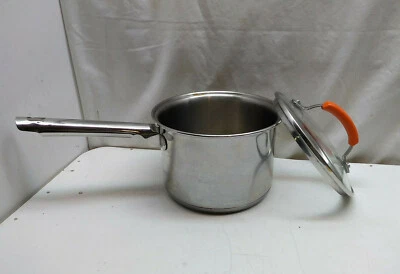 Tramontina 3 Qt Saucepan Stainless Steel Bonded Base Stir Frying Saute Pot & Lid - Image 1 of 4