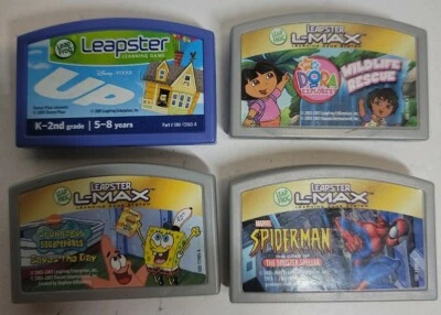Leapster L-max Games Sponge Bob, Up, Dora the explorer, spiderman - Image 1 of 4
