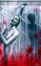 3 sizes Hitchcock's PSYCHO Art Print Poster shower Janet Leigh Scott Jackson