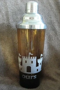 Vintage Amber Glass Cocktail Shaker "Ours" - Picture 1 of 12