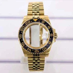 Caja de reloj GMT de 40 mm correa Jubilee esfera de 28,5 mm cristal de zafiro para Seiko NH35/36 - Imagen 1 de 10