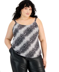 Bar III Women's Plus Size Animal-Print Camisole Top - Picture 1 of 9