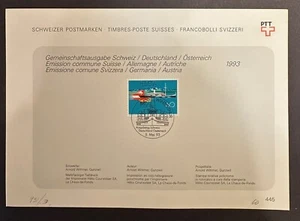 SWITZERLAND 1993 #931 SOUVENIR SHEET SHIPS 1ST DAY ISSUE 19813 - Picture 1 of 1