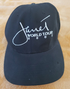 Janet Jackson 2001 World Tour Embroidered Flex Fit Hat L XL Vintage Rare 