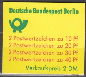 BERLÍN - CUADERNO DE MARCAS 1974 Mi.: MH 9 dII oZ - **Sin usar** - Imagen 1 de 1