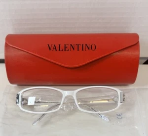 Brand New Valentino VAL5653 Eyeglass/Sunglass frames 53-15-125MM White - W Case - Picture 1 of 10
