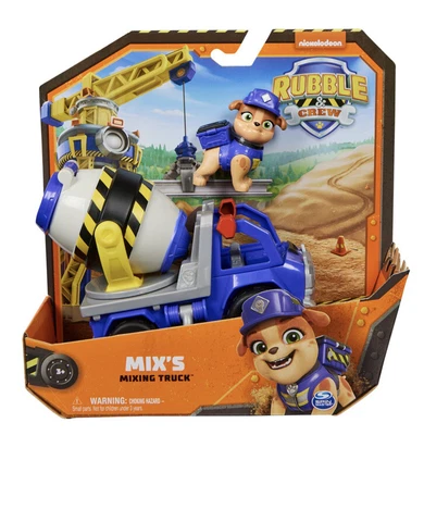 NEW! RUBBLE & CREW MIX’S MIXING TRUCK PAW PATROL SPIN-OFF SPINMASTER Cover