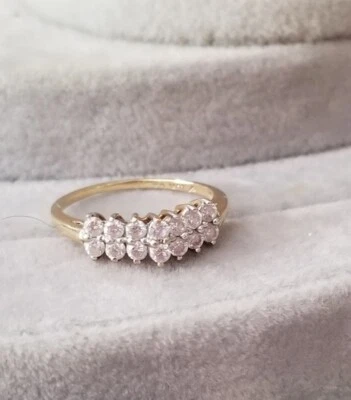 $550 Kay Jewelers 10k Oro Amarillo Circonita cúbica Aniversario-Boda Anillo Foto 1 de 4