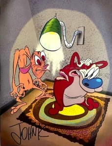 Ren and Stimpy Limited Edition print - signed by John K. - Picture 1 of 2