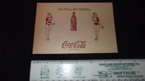 Coca Cola "la pausa que refresca" Postal 1930 Ilustrada Coca-Cola Vintage - Imagen 1 de 5