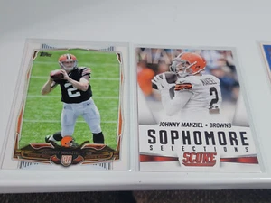 JOHNNY MANZIEL 2014 Topps Rookie #429 + 2015 Panini Score #5. BROWNS - Picture 1 of 1