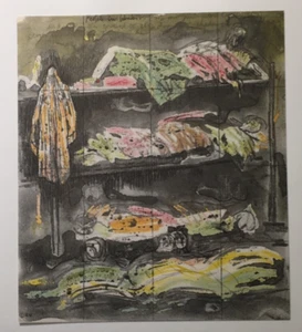 Henry Moore collotype print from  Ltd Edition (131/180) Shelter Sketchbook folio - Picture 1 of 5