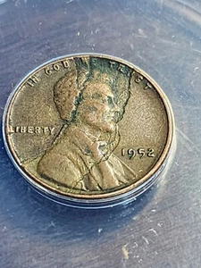 1952 P Lincoln Wheat Cent Severe Obverse Lamination Error ANACS VF 20 Mint Error - Picture 1 of 4