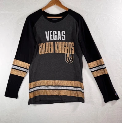 Manga Longa Feminina Champion Vegas Golden Knights Hóquei Tamanho M - Imagem 1 de 4