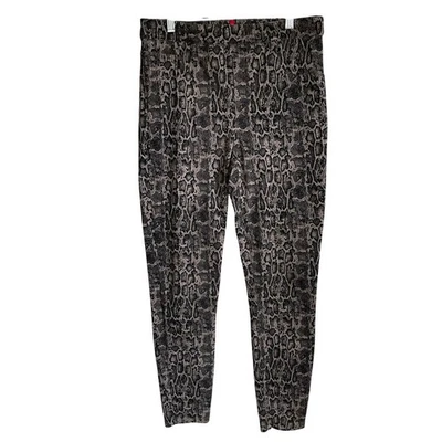 Spanx Jeanish Leggings Size Large Snakeprint Pants Pull On Tan Black - Image 1 of 4