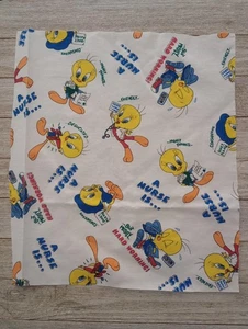 Looney Tunes Tweety A Nurse Is... Sewing Fabric Crafting Length Piece 11.5"x 10" - Picture 1 of 2