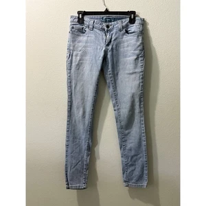Iris Anchor blaue Super Skinny Jeans Damengröße 5R helle Waschung Denim - Bild 1 von 6