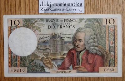 1973 - Francia - 10 francos - P147d - XF / EF - extra fino Foto 1 de 2