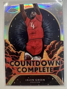 2025 Topps Chrome Jalen Green Countdown Complete Refractor - Picture 1 of 2