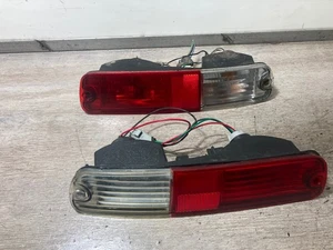 2006 MITSUBISHI SHOGUN REAR BUMPER LEFT & RIGHT FOG LIGHTS PAIR - Picture 1 of 5