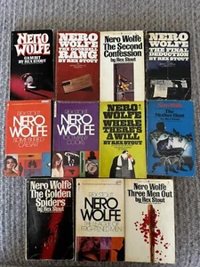 Rex Stout Paperback Pulp Novels - LOT of 11 Books - Nero Wolfe Various Titles - Picture 1 of 3