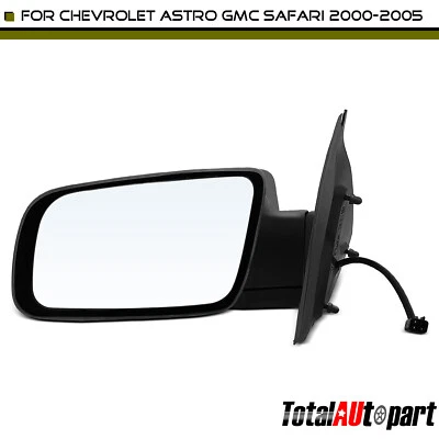 Black Mirror with Power Adjust for Chevrolet Astro GMC Safari 2000-2005 Driver - Image 1 of 4