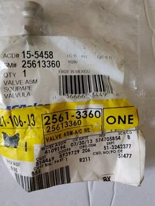 A/C Service Valve High Pressure ACDelco 15-5458 25613360 - Picture 1 of 3