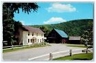 View Of Wilder Farm House And Barn Plymouth Notch Vermont Vt Vintage Postcard