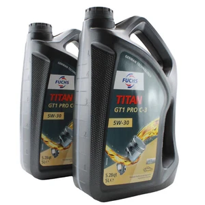 Fuchs 10 Liters TITAN GT1 PRO C-3 SAE 5W-30 Engine Oil 2 x 5L for Audi BMW MB VW - Picture 1 of 5