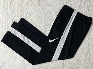 Youth NIKE Dri-Fit Athletic Pant, Large, Black/White, Open Hem - Picture 1 of 5