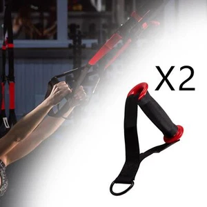 2Pcs Gym Handle Resistance Exercise Exercise Workout Grips Resistance Bands Gym - Picture 1 of 12
