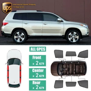 Parasol Protector de rayos UV Bloque de malla Visera de privacidad para Toyota Highlander 2008-14 - Imagen 1 de 10