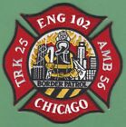 CHICAGO ENGINE 102 TRUCK 25 FIRE COMPANY PATCH BORDER PATROL