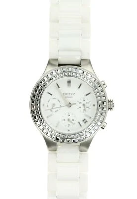 Reloj DKNY Mujer Cámaras Multifunción Esfera Blanca Cerámica Blanca 38mm 133566 Foto 1 de 3