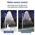 LED Solar Flood Light Sensor Street Outdoor Garden Remote Security Dual Lights