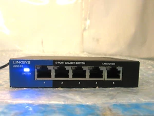 Linksys LGS105 5-Port Business Gigabit Unmanaged Switch 1000Mbps NO ADAPTER. - Picture 1 of 6